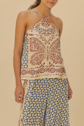 BLUSA REGATA BORBOLINA 338013 FARM RIO